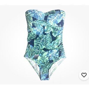 J. McLaughlin Swimsuit Koa UPF 50+ Bathing Suit 1 Pc Tropical Flatten Stomach 10